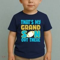 That's My Grandson Out There Football Toddler T-Shirt thumb 2