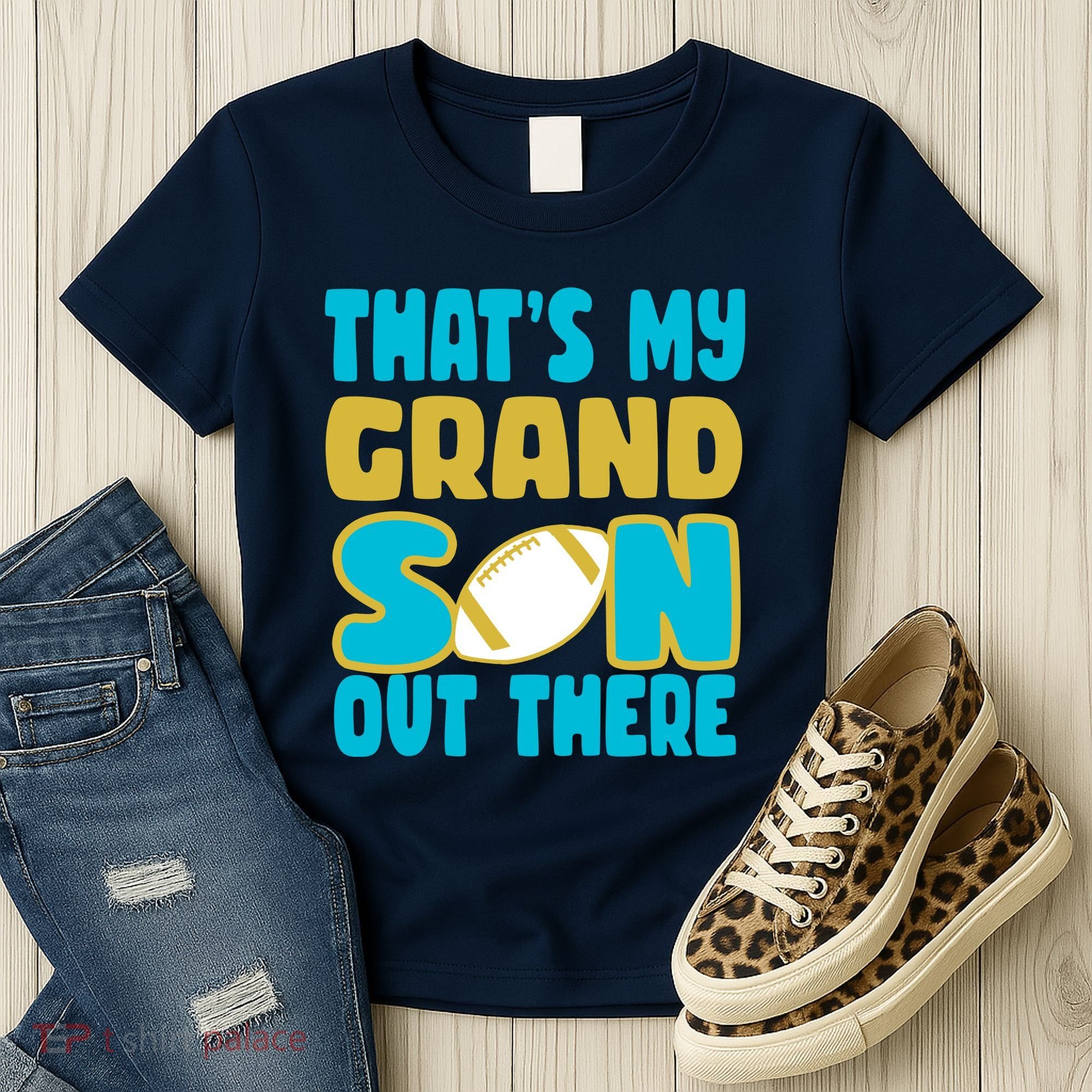 That's My Grandson Out There Football Women's T-Shirt
