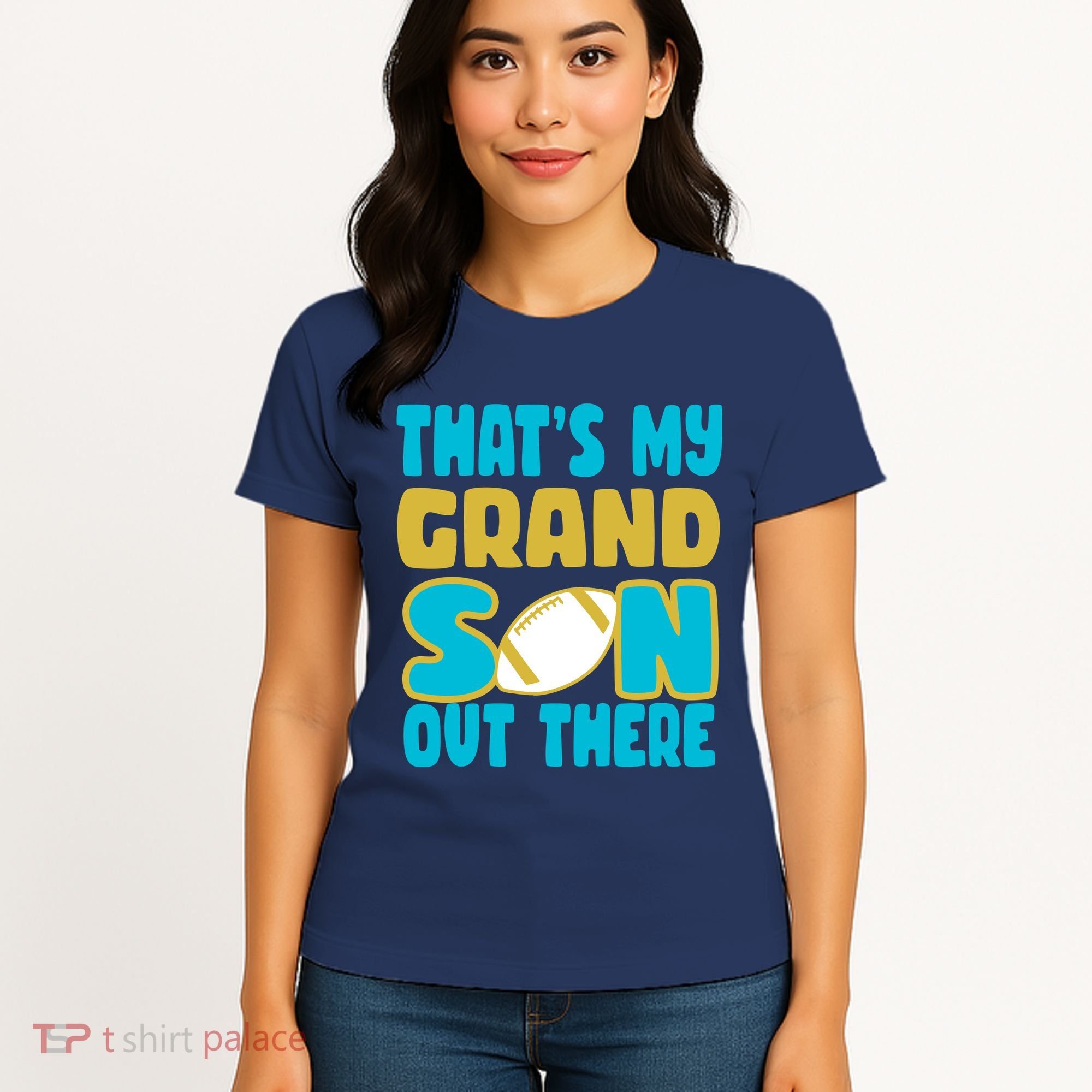 That's My Grandson Out There Football Women's T-Shirt