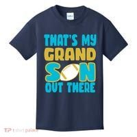 That's My Grandson Out There Football Kids T-Shirt thumb 0