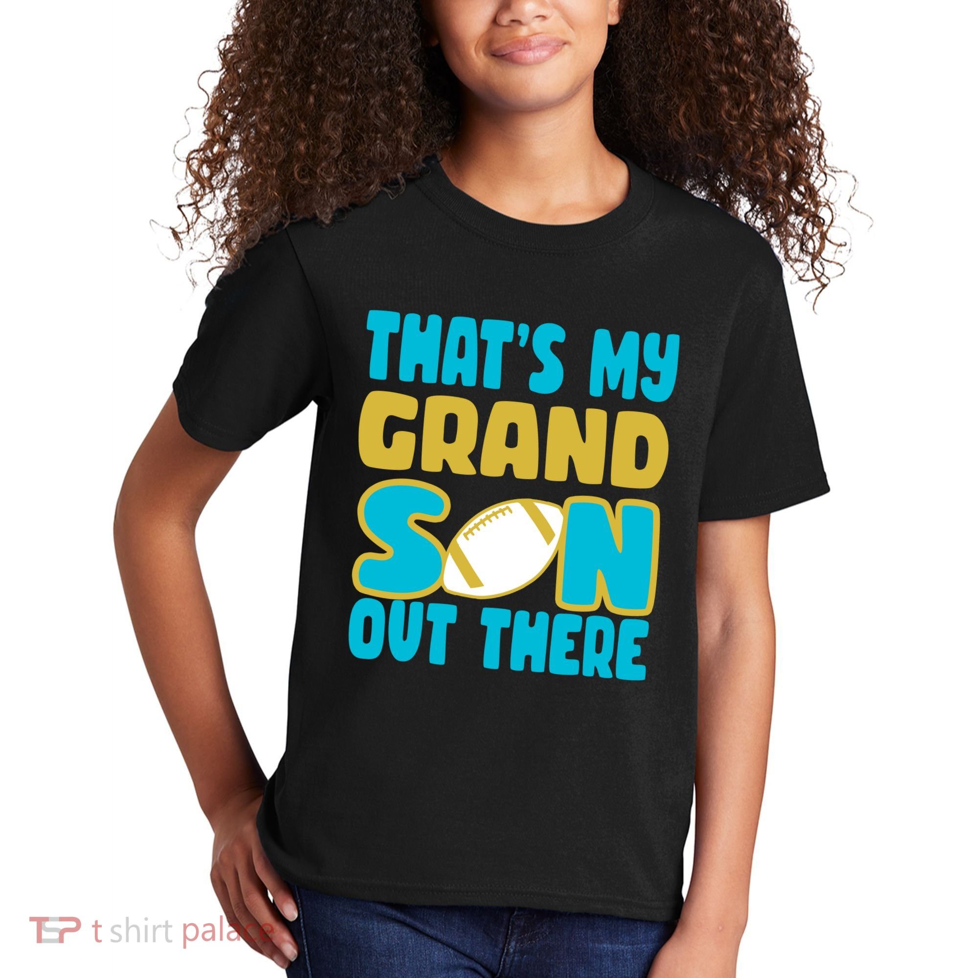 That's My Grandson Out There Football Kids T-Shirt