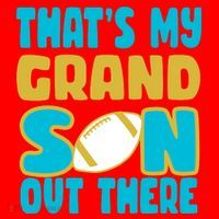 That's My Grandson Out There Football Santa Hat thumb 1