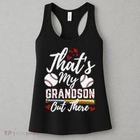 ThatS My Grandson Out There Baseball Grandma Mothers Day Women's Tank Top thumb 3