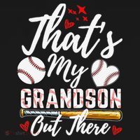 ThatS My Grandson Out There Baseball Grandma Mothers Day Women's Tank Top thumb 5