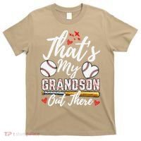 ThatS My Grandson Out There Baseball Grandma Mothers Day T-Shirt thumb 0