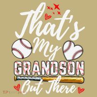 ThatS My Grandson Out There Baseball Grandma Mothers Day T-Shirt thumb 7
