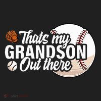 ThatS My Grandson Out There Baseball Grandpa Grandma Beanie thumb 2