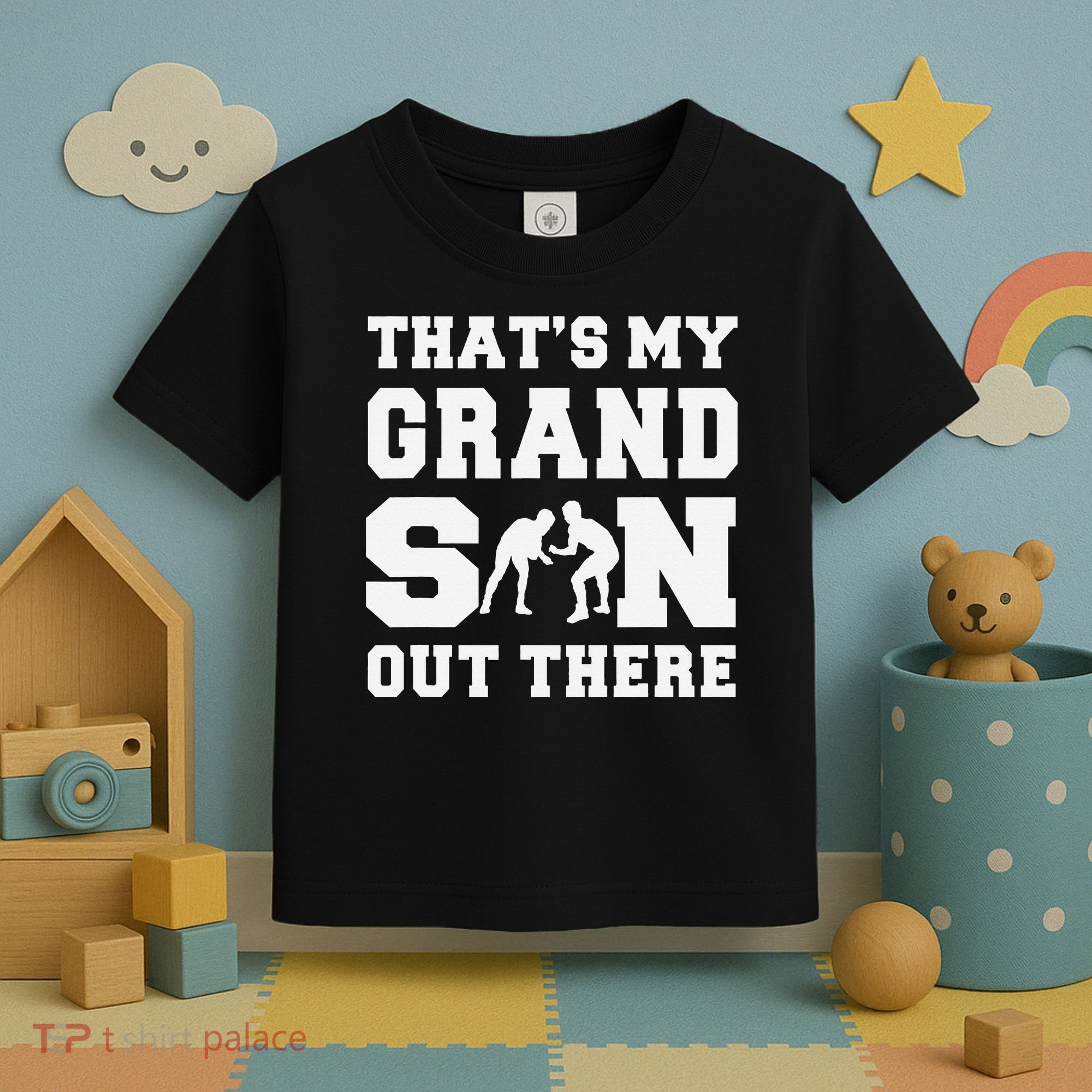 That's My Grandson Out There Wrestling  Toddler T-Shirt