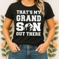 That's My Grandson Out There Wrestling  Women's T-Shirt thumb 2