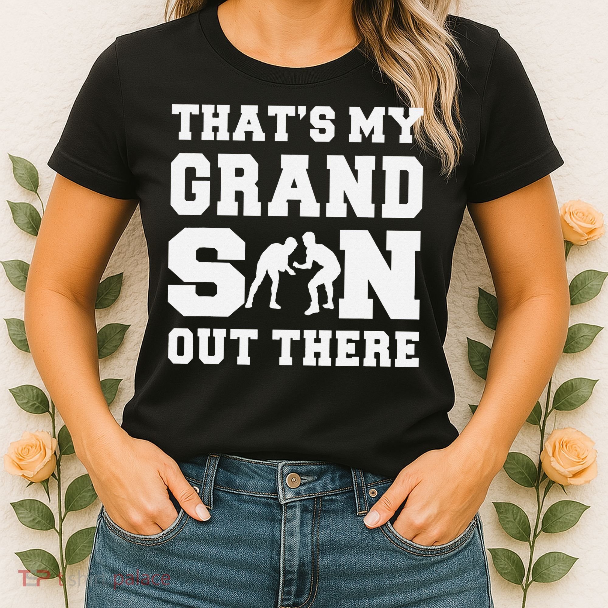 That's My Grandson Out There Wrestling  Women's T-Shirt