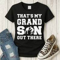 That's My Grandson Out There Wrestling  Women's T-Shirt thumb 3