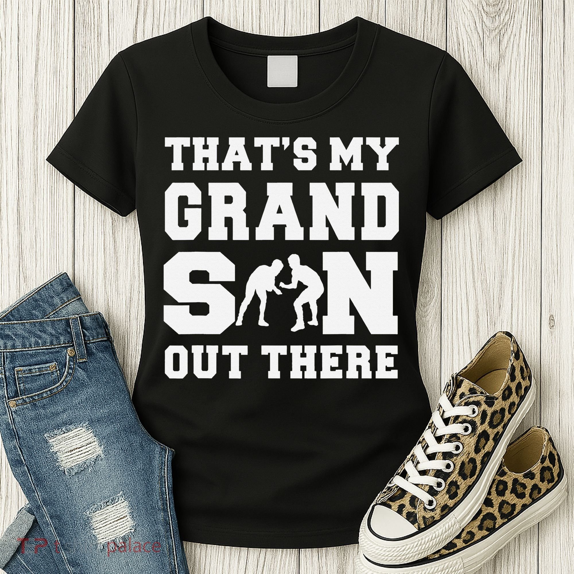 That's My Grandson Out There Wrestling  Women's T-Shirt