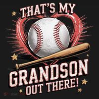 Thats My Grandson Out There Mothers Day Baseball Grandma Women's Tank Top thumb 5