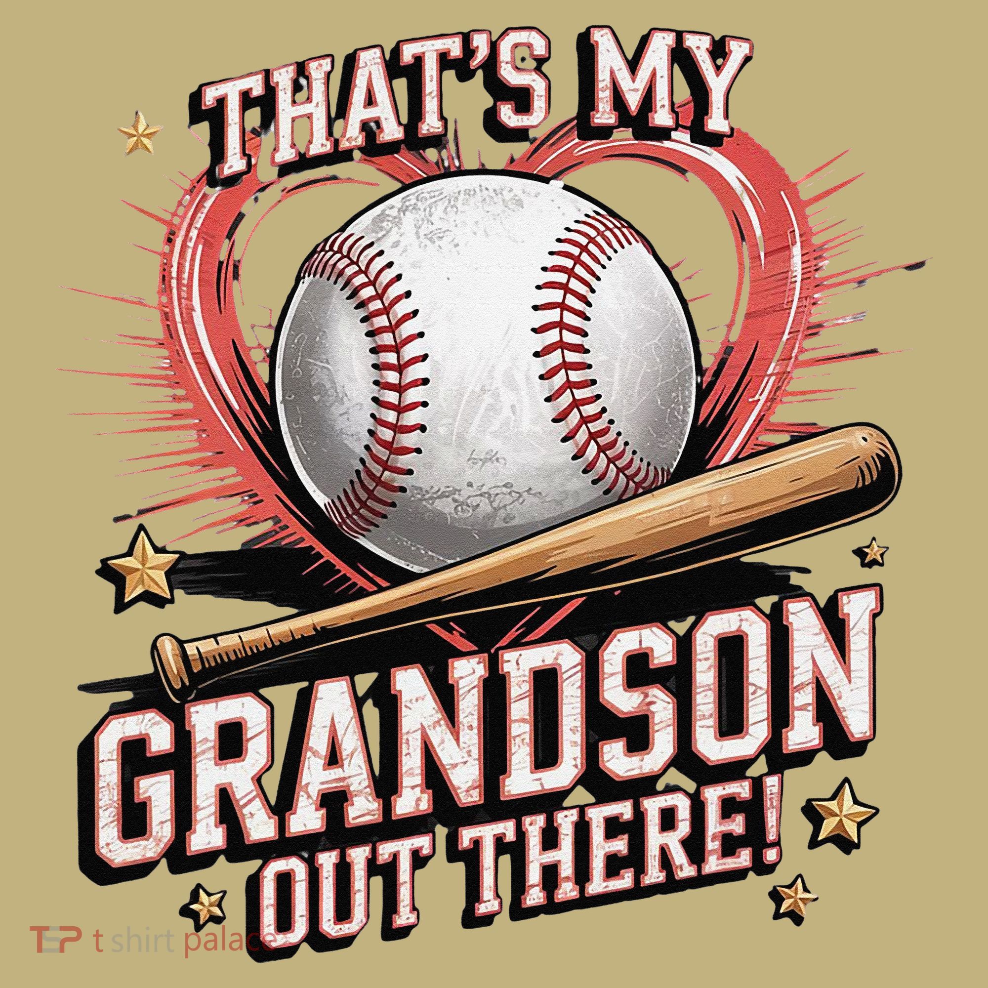 Thats My Grandson Out There Mothers Day Baseball Grandma Sweatshirt