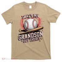Thats My Grandson Out There Mothers Day Baseball Grandma T-Shirt thumb 0