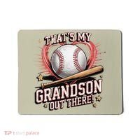 Thats My Grandson Out There Mothers Day Baseball Grandma Mousepad thumb 0