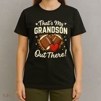 Thats My Grandson Out There Grandpa Of Football Player T-Shirt thumb 4