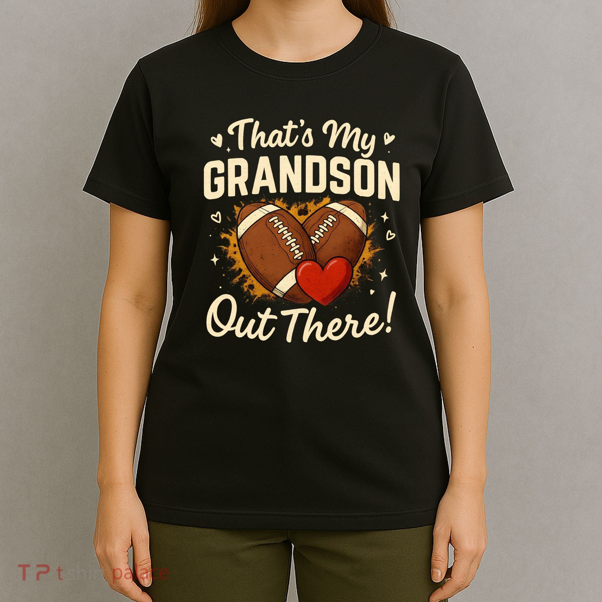 Thats My Grandson Out There Grandpa Of Football Player T-Shirt