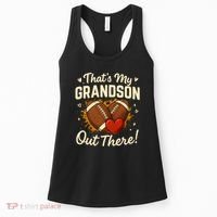 Thats My Grandson Out There Grandpa Of Football Player Women's Tank Top thumb 0