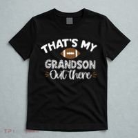 Thats My Grandson Out There Funny Football Grandma T-Shirt thumb 5