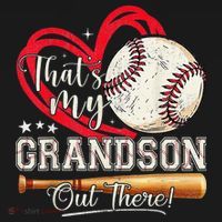 Thats My Grandson Out There Baseball Grandma Mothers Day Women's Hoodie thumb 2