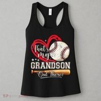 Thats My Grandson Out There Baseball Grandma Mothers Day Women's Tank Top thumb 3