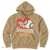 Thats My Grandson Out There Baseball Grandma Mothers Day Hoodie thumb 0