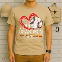Thats My Grandson Out There Baseball Grandma Mothers Day T-Shirt thumb 6