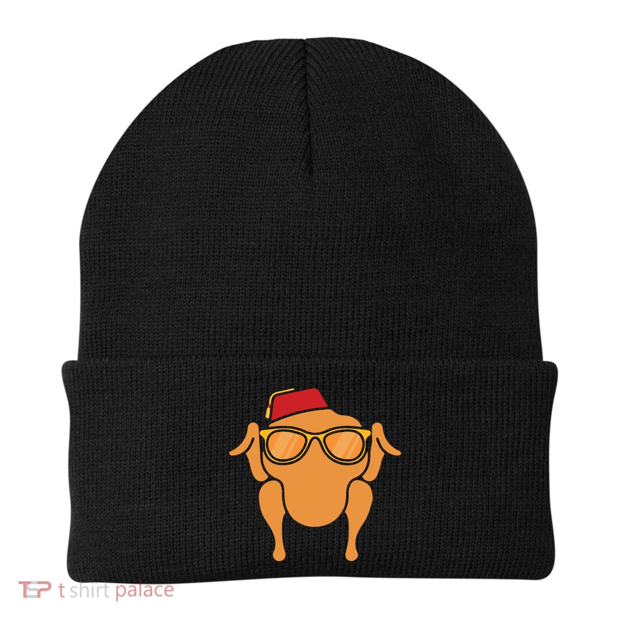 Thanksgiving Meaningful Gift Turkey Head Funny Gift For Friends Cool Gift Beanie