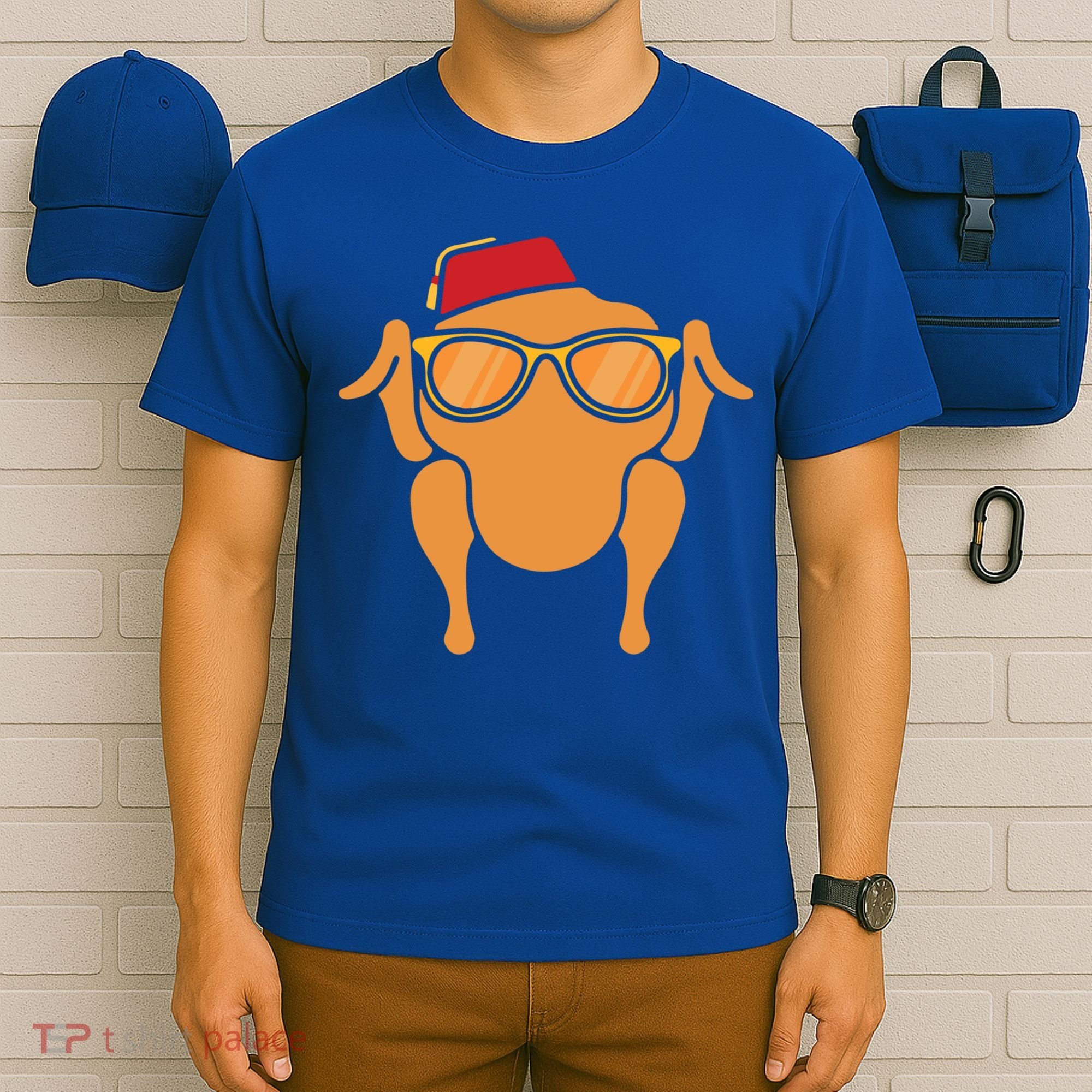 Thanksgiving Meaningful Gift Turkey Head Funny Gift For Friends Cool Gift T-Shirt