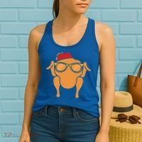 Thanksgiving Meaningful Gift Turkey Head Funny Gift For Friends Cool Gift Women's Tank Top thumb 2