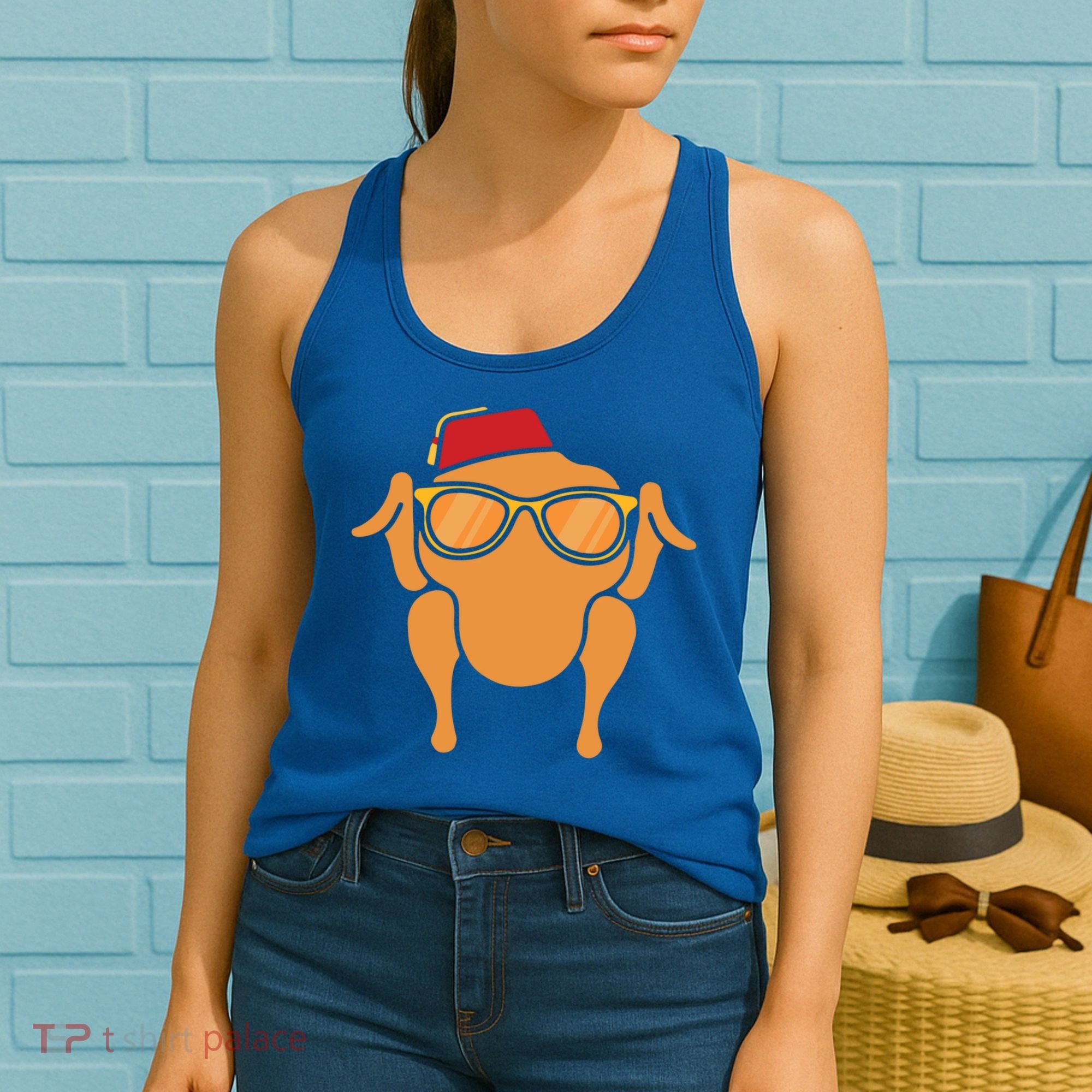 Thanksgiving Meaningful Gift Turkey Head Funny Gift For Friends Cool Gift Women's Tank Top