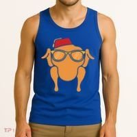 Thanksgiving Meaningful Gift Turkey Head Funny Gift For Friends Cool Gift Tank Top thumb 3