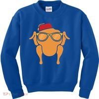 Thanksgiving Meaningful Gift Turkey Head Funny Gift For Friends Cool Gift Kids Sweatshirt thumb 0