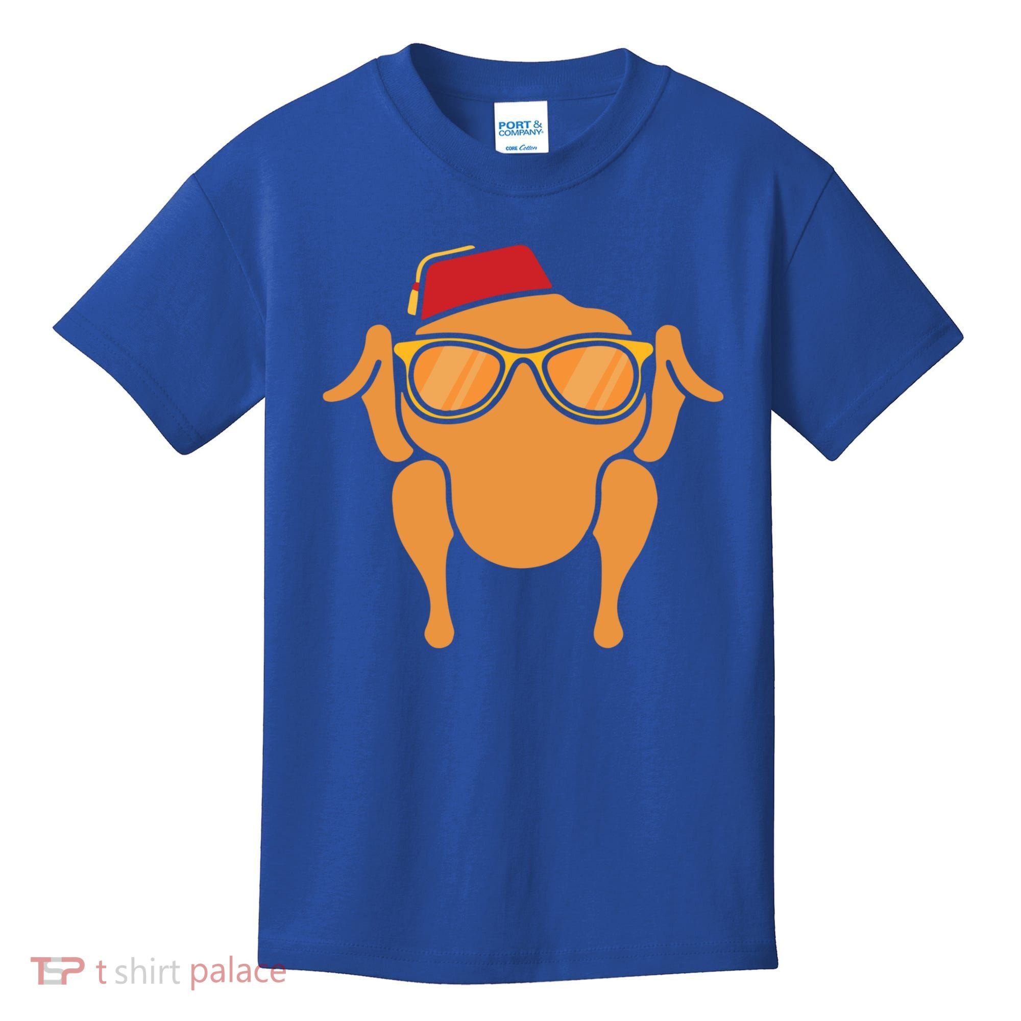 Thanksgiving Meaningful Gift Turkey Head Funny Gift For Friends Cool Gift Kids T-Shirt