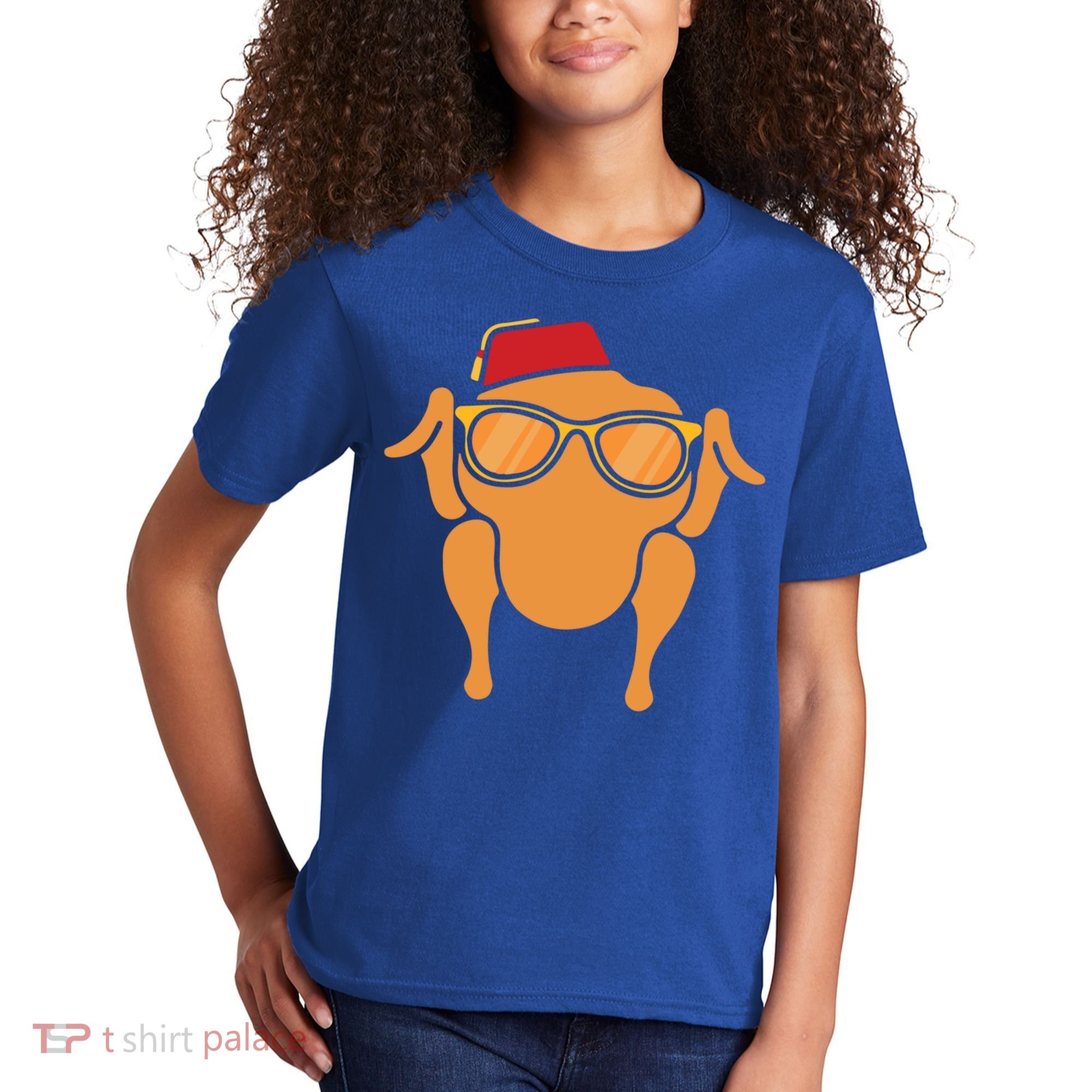 Thanksgiving Meaningful Gift Turkey Head Funny Gift For Friends Cool Gift Kids T-Shirt