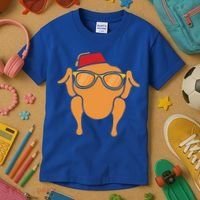 Thanksgiving Meaningful Gift Turkey Head Funny Gift For Friends Cool Gift Kids T-Shirt thumb 3