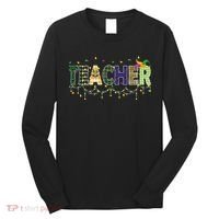 Teacher Mardi Gras Celebration Long Sleeve Shirt thumb 0