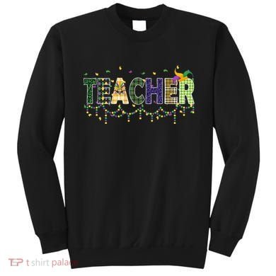 Teacher Mardi Gras Celebration Sweatshirt