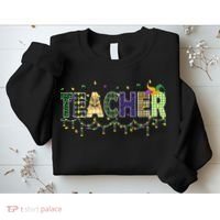 Teacher Mardi Gras Celebration Sweatshirt thumb 2