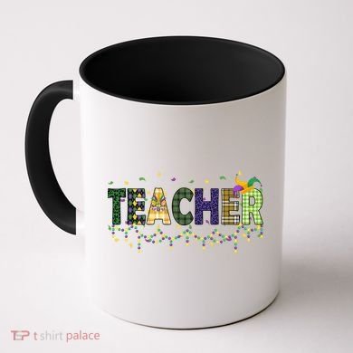 Teacher Mardi Gras Celebration Coffee Mug