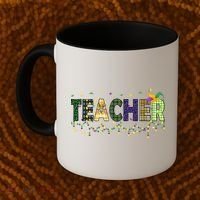 Teacher Mardi Gras Celebration Coffee Mug thumb 2