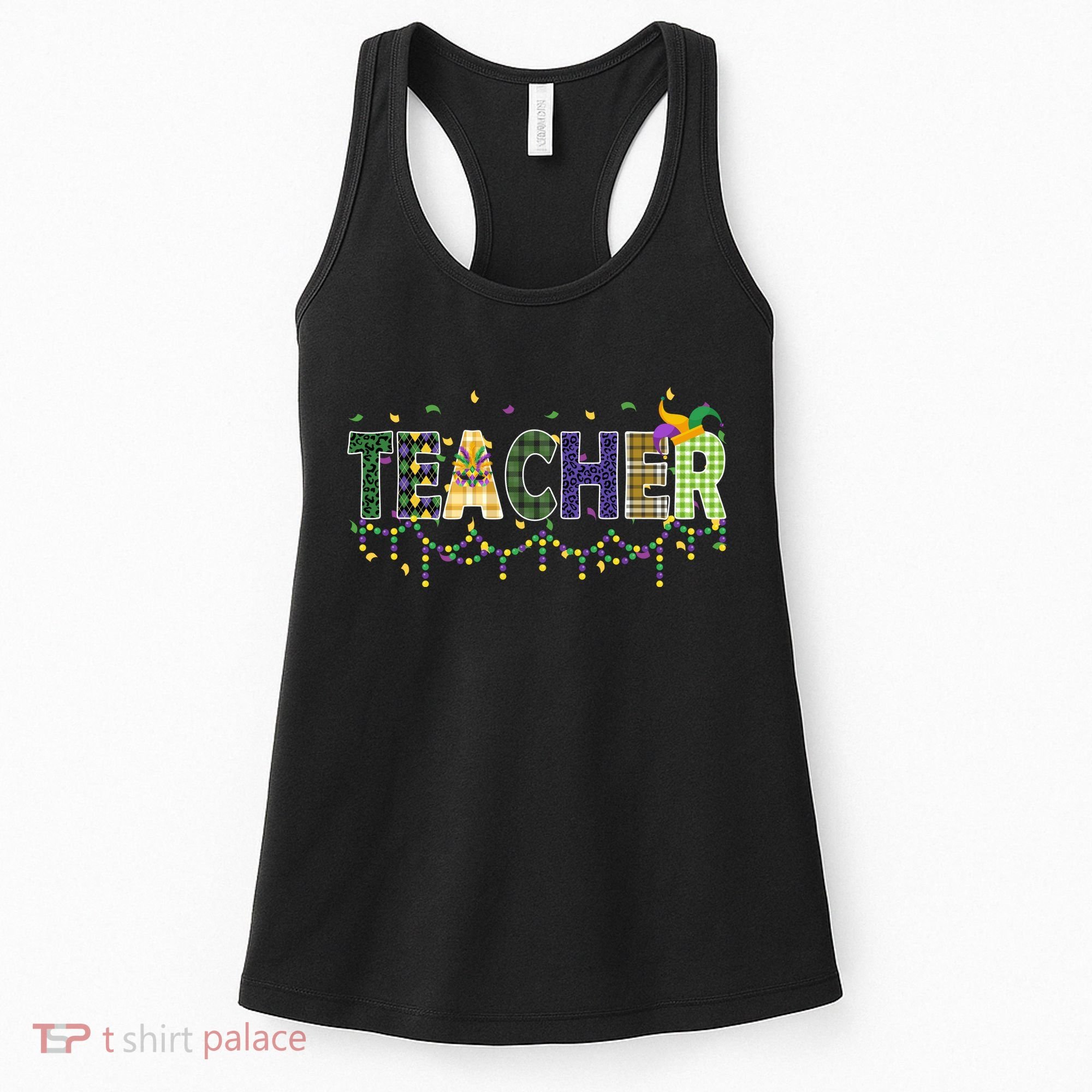 Teacher Mardi Gras Celebration Women's Tank Top