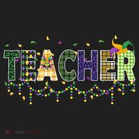 Teacher Mardi Gras Celebration Hat thumb 2