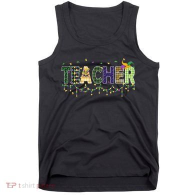 Teacher Mardi Gras Celebration Tank Top