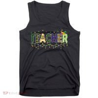Teacher Mardi Gras Celebration Tank Top thumb 0
