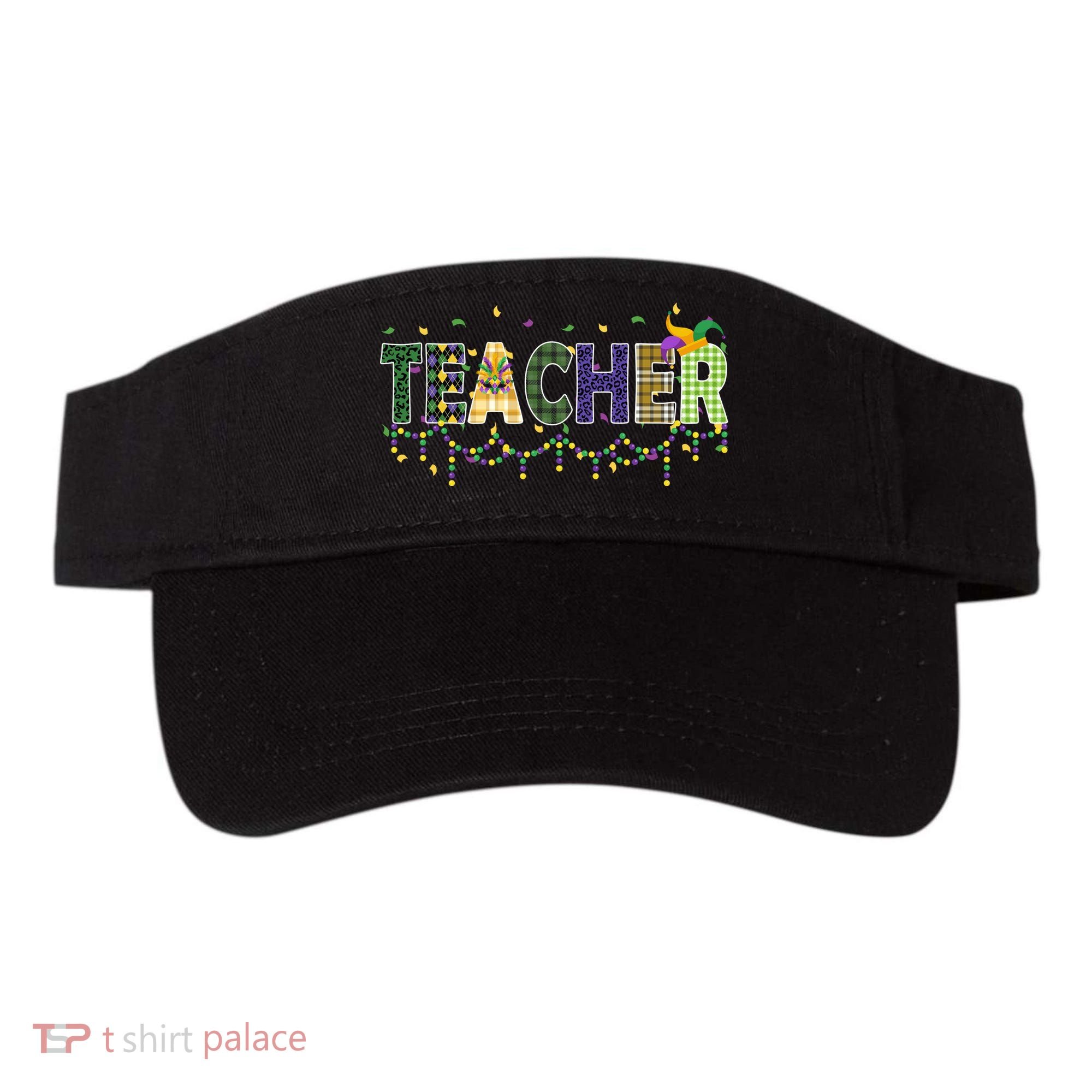 Teacher Mardi Gras Celebration Visor