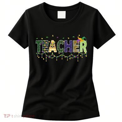 Teacher Mardi Gras Celebration Women's T-Shirt