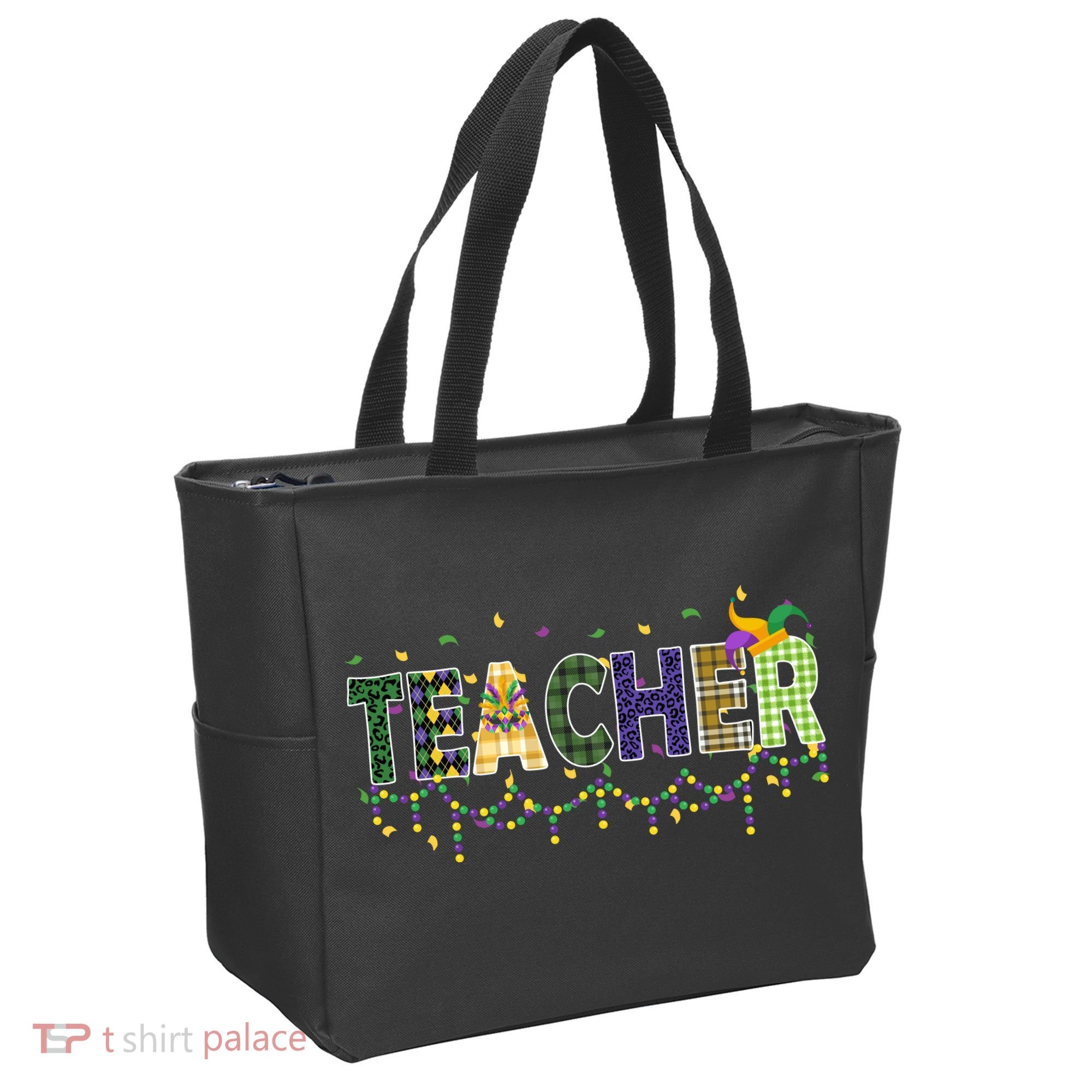 Teacher Mardi Gras Celebration Tote Bag