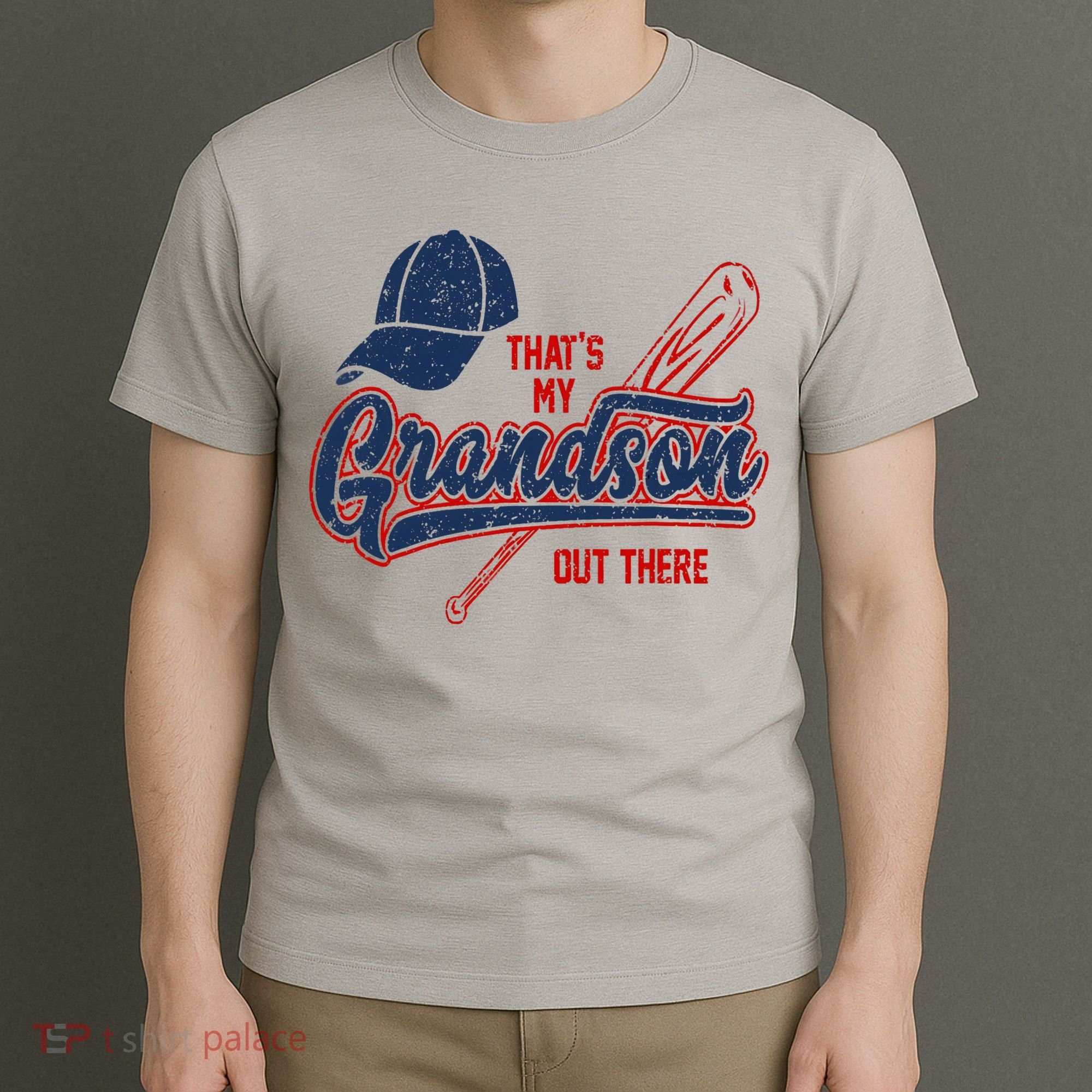 That's My Grandson Out There Baseball Inspired Double Play T-Shirt
